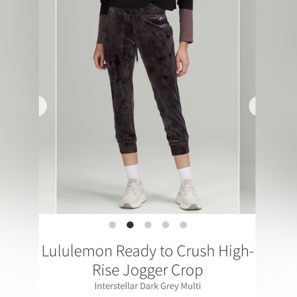 lululemon athletica Pants - Lululemon Ready to Crush High-Rise Jogger‎ Crop Interstellar Dark Grey Multi